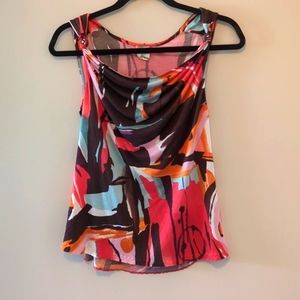 COPY - Weston Wear A-line flowy multicolor tank top medium